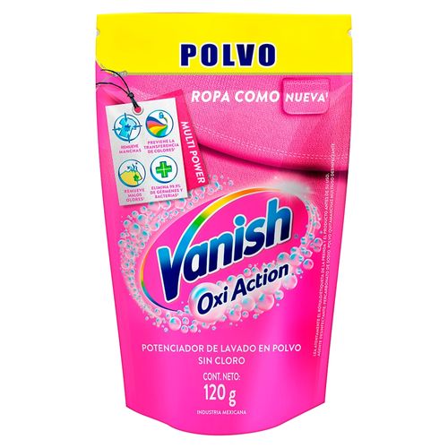 Quitamanchas Vanish en Polvo para Ropa de Color Repuesto -120 g