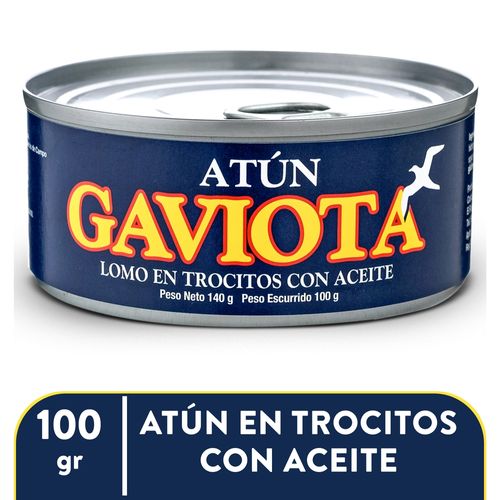 Atun Gaviota Lomo Trocito En Aceite -100gr