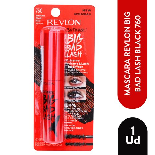 Mascara para pestañas Revlon big bad lash negro - 1 Ud