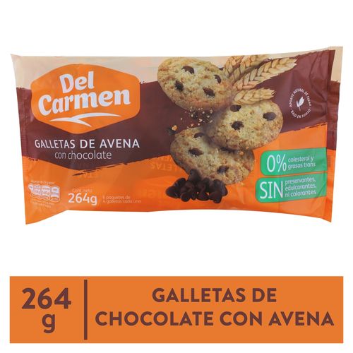 Galleta Del Carmen Avena con Chocolate - 264 g