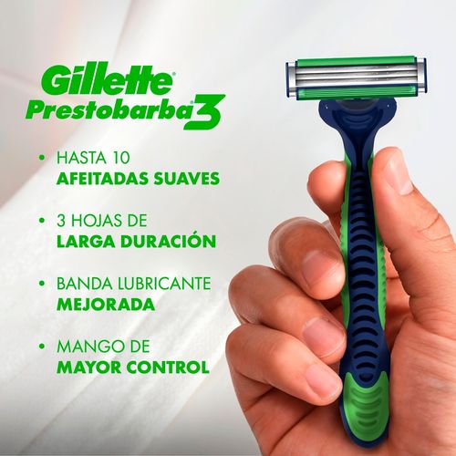 Máquinas Para Afeitar Desechables Gillette Prestobarba3 Sensitive 4 Unidades