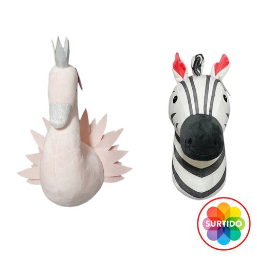 Cabezas de peluche Spark Craete Imagine para decorar Surtido