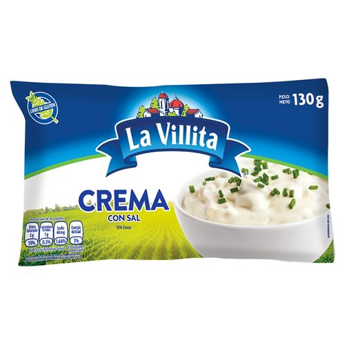 Crema Con Sal La Villita 130Gr