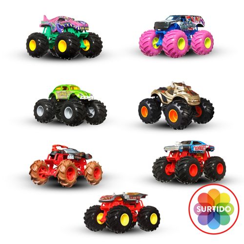 Carro de juguete Hot-Wheels diseño de monster truks - ud