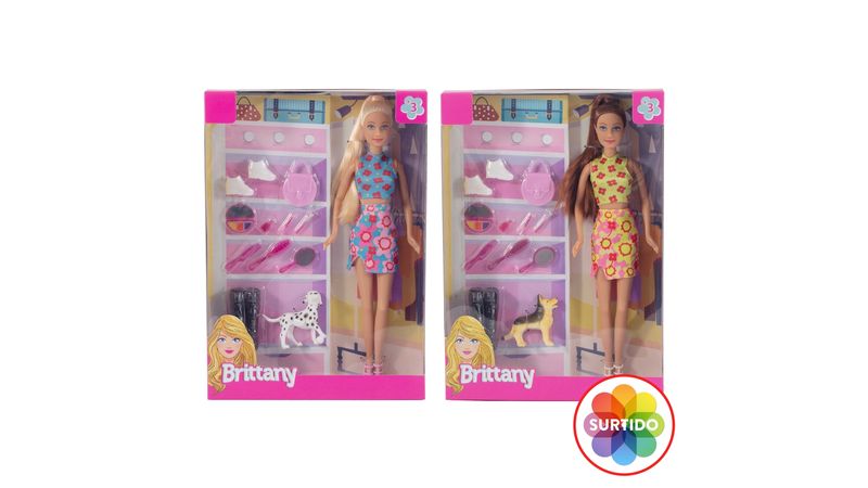 Muñeca Brittany con accesorios Surtido Walmart Costa Rica