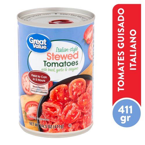 Tomates Great Value Italianos Guizados - 411 g