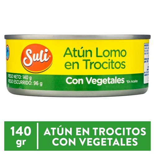 Atún Suli trocitos en aceite con vegetales - 140 g