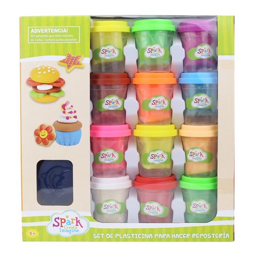 Plasticinas Spark Create Imagine set 17 colores