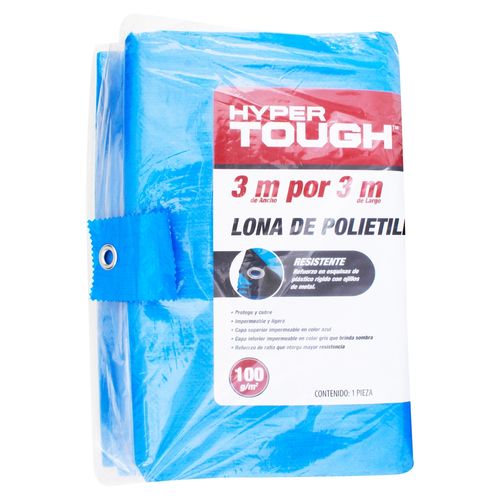 Ht Lona De Polietileno Color Azul 3x3
