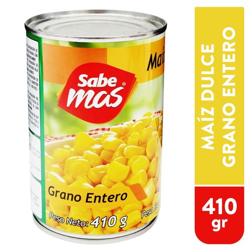 Maiz Sabemas Dulce Grano Entero - 410gr