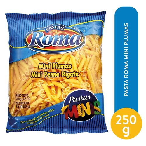 Pasta Roma Pequeña Mini Plumas - 250gr