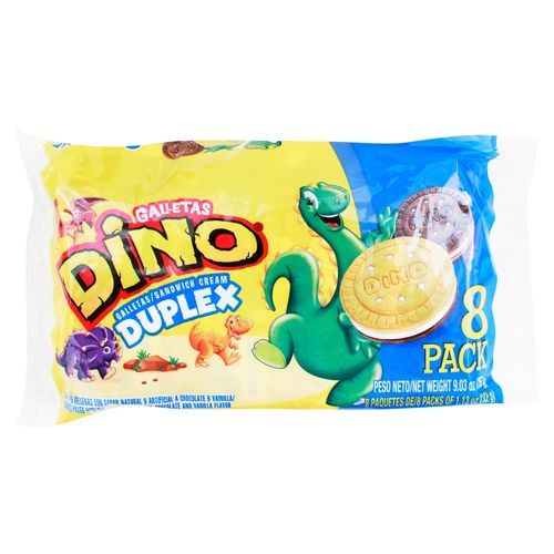 Galleta Rellena Dino 4 Duplex 256Gr