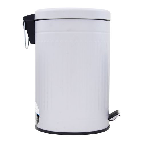 Basurero Mainstays redondo de acero inoxidable con pedal capacidad 12 L