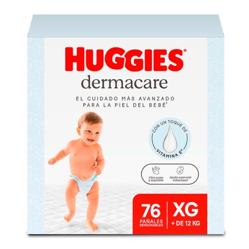 Huggies Panal Dermacare Xg Gpack 76 Ea