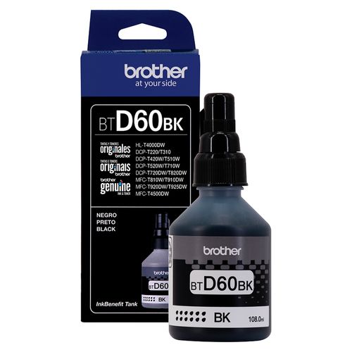 Botella de tinta Brother BTD60BK color negro