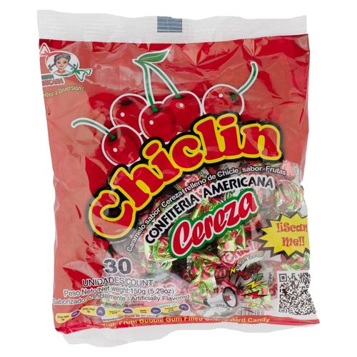 Caramelo Chiclin Con Chicle Cerez 180Gr