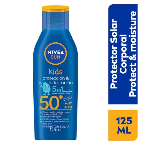 Protector Solar Nivea Sun Kids Corporal Protect & Moisture - 125 ml