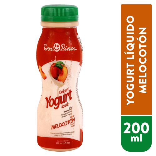 Yogurt Dos Pinos sabor melocotón - 200 ml