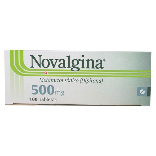 Novalgina Sanofi 100 Tabletas - 500mg  -Precio indicado por Unidad-