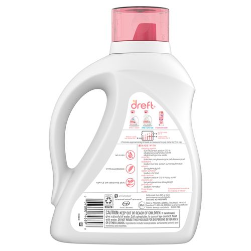 Detergente Líquido Dreft etapa 2: Bebe Activo, 64 lavadas, 92 oz