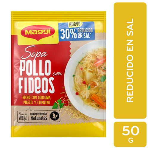 Maggi Sopa Pollo Fideos Bajo En Sal 50gr