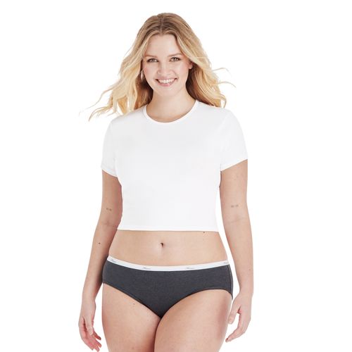 Hípster Hanes, Acanalado para Mujer, 6 pack surtido -Talla 5