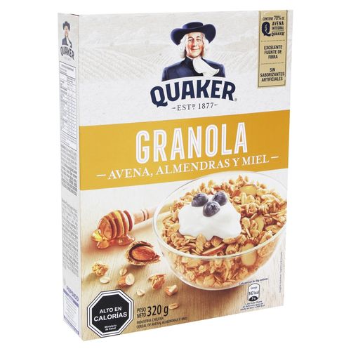 Granola Quaker almendras y miel - 320 g