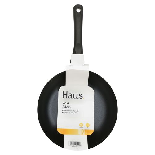 Wok 24Cm Negro Haus