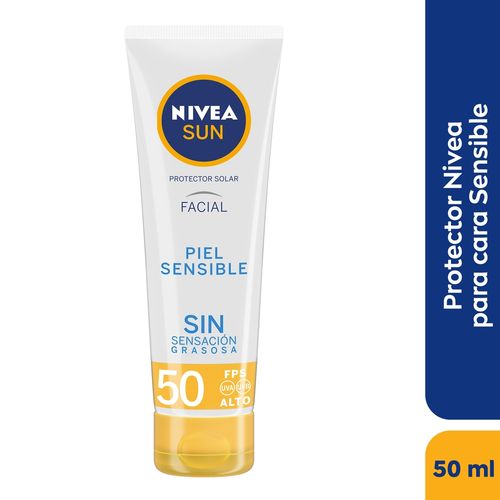 Protector Solar Nivea Facial para Piel Sensible - 50 ml