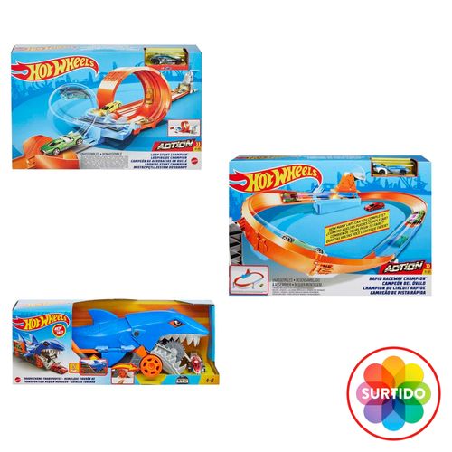 Pistas de campeonato Hot Wheels surtido - ud