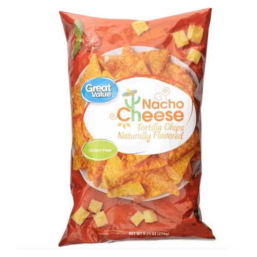 Snack Great Value tortilla nacho sabor queso - 276 g