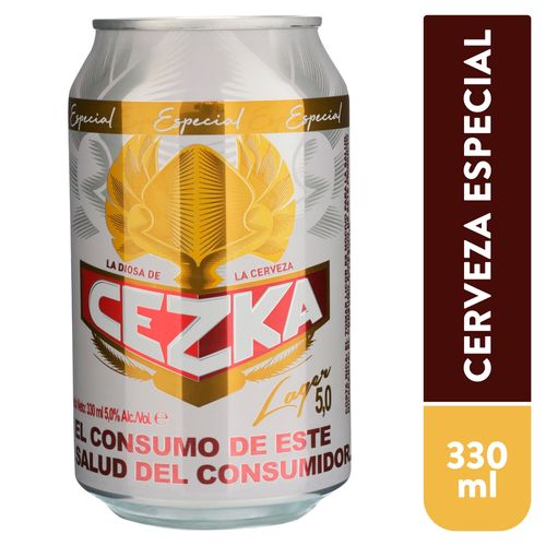 Cerveza Cezka Lager 5.0 Alcohol - 330ml