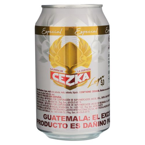 Cerveza Cezka Lager 5.0 Alcohol - 330ml