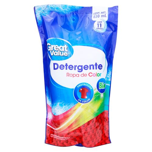 Detergente Liq Great Value Pouch 830ml