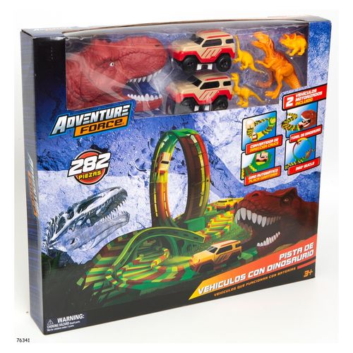 Pista de carros Adventure Force parque dinosaurios