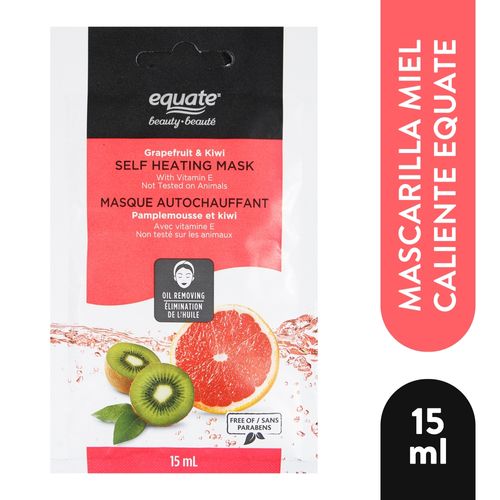 Mascarilla Facial Marca Equate Grapefruit And Kiwi Mask - 15 ml