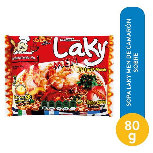 Sopa Laky Men Sobre De Camaron 80gr