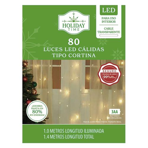 Serie 80 Luces Holiday Time Cortina