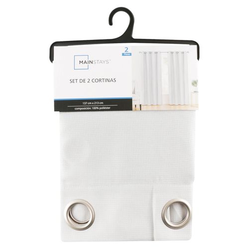 Set de cortinas Mainstays claras - 2 Pzas