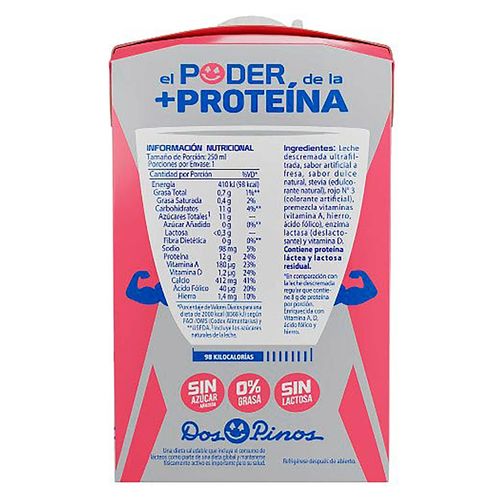 Leche Dos Pinos Proteína Fresa -250 g