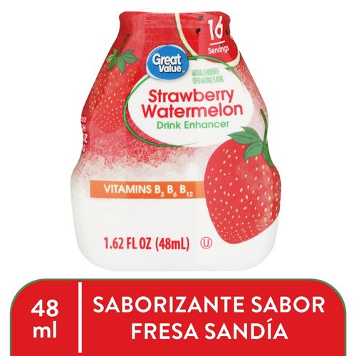 Bebida Great Value Sabor A Fresa Sandia- 48ml