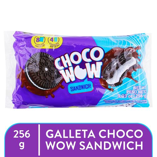 Galleta Chocowow Rellena 8und 256gr