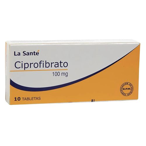 Ciprofibrato La Sante 10 Tabletas - 100mg