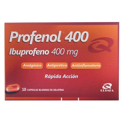 Profenol 400mg Quimfa 10 Ea