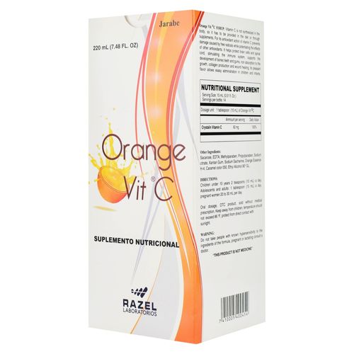 Jarabe Orange Vitamina C Razel - 220ml