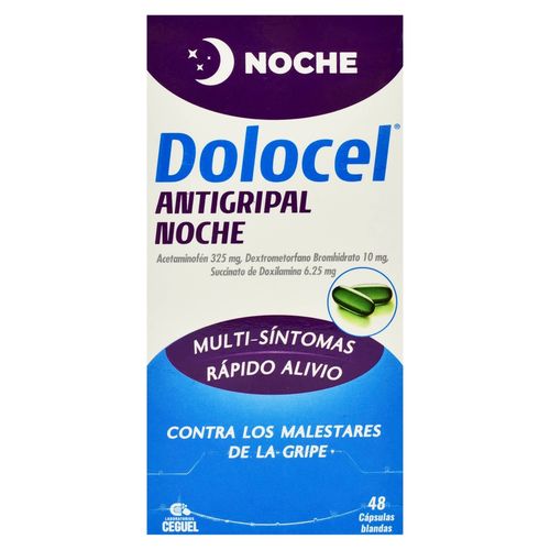 Dolocel Antigripal Ceguel Noche 48 Capsulas
