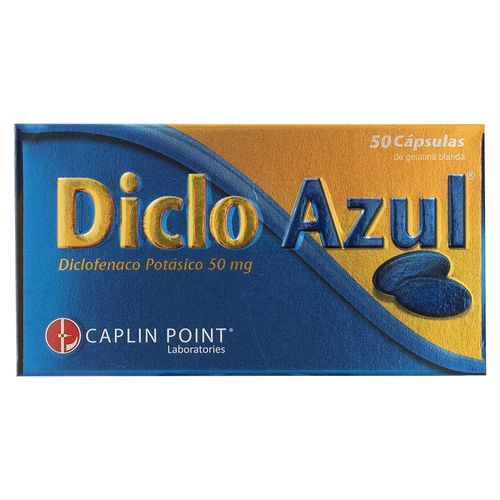 Diclo Azul 50mg Gel Caps Cja X 50