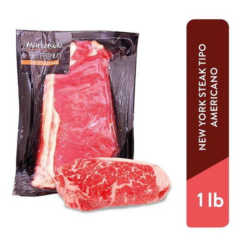 New York Steak Tipo Americano Marketside,  Precio indicado por libra