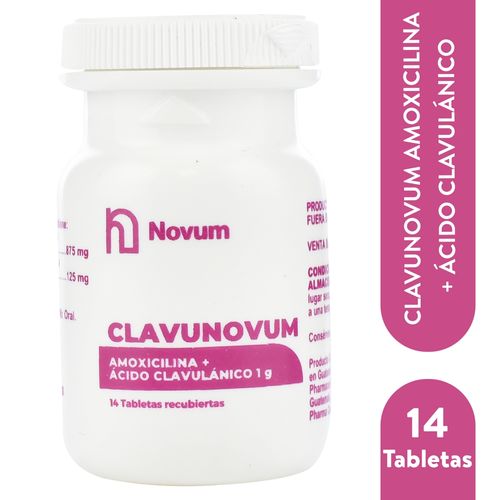 Clavunovum 1G Caja De 14 Tabletas Recubiertas