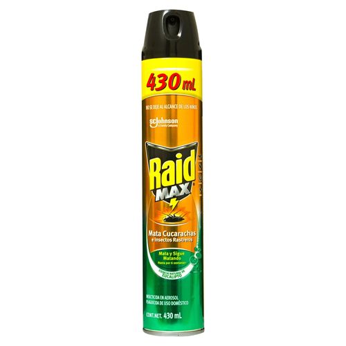 Insecticida Raid max eucalipto aerosol - 430 ml